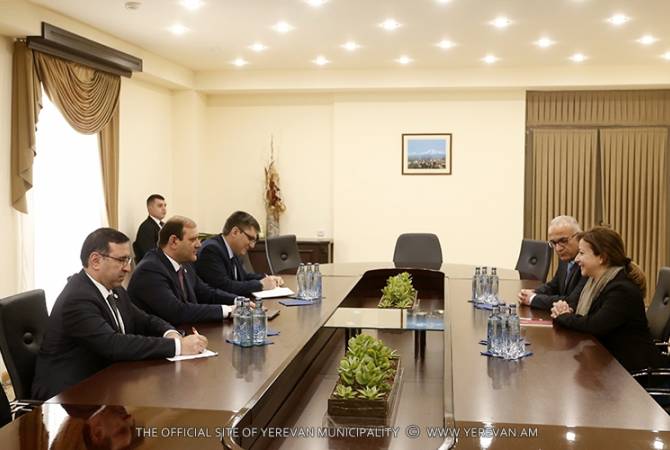 Мэр Еревана встретился с новоназначенным чрезвычайным и полномочным послом 
Ливанской Республики в Республике Армения
