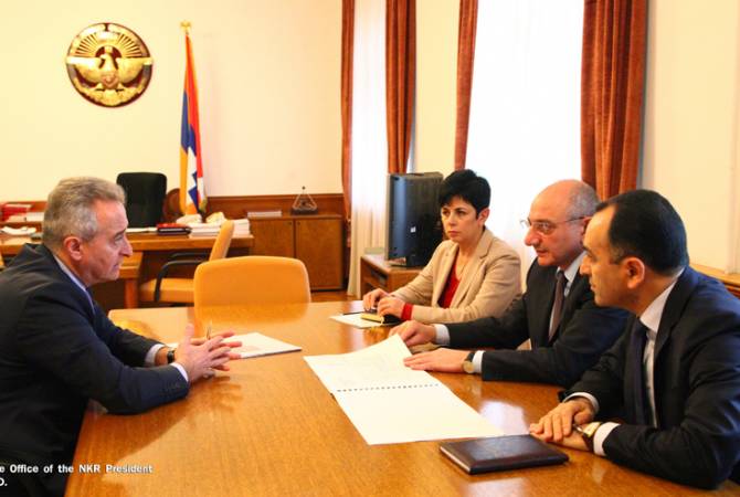 President of Artsakh holds meeting with Vice President of American University of Armenia