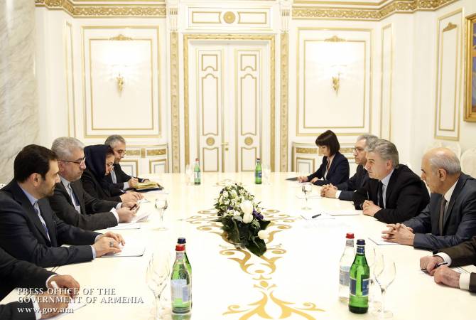 Armenian Premier, Iranian Minister of Energy discuss issues of development of economic 
relations