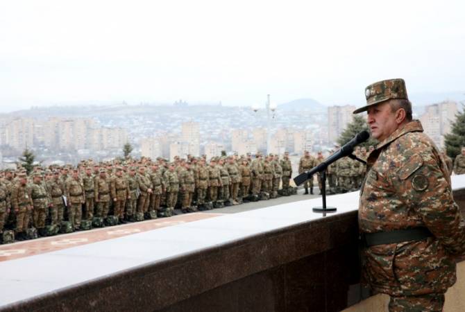 هياكل المكتب المركزي لوزارة الدفاع تقيم تدريبات تكتيكية للاستعداد القتالي بقيادة رئيس الأركان العامة 
للقوات المسلحة لجمهورية أرمينيا موفسيس هاكوبيان