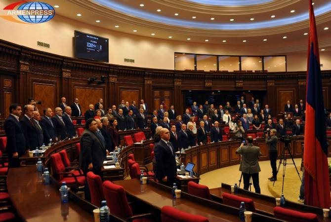 Parliament pays tribute to memory of Armenians killed at Sumgait massacres with a moment of 
silence