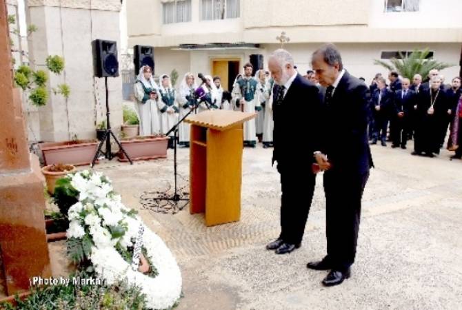 Commemoration ceremony dedicated to 30th anniversary of Armenian pogroms in Sumgait held 
in Beirut