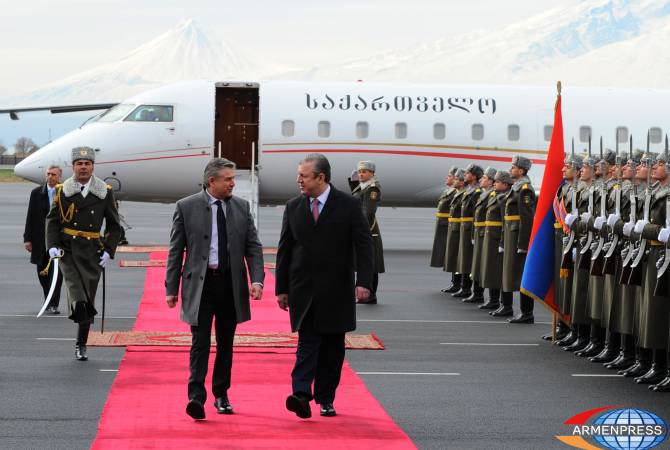 Վրաստանի վարչապետը ժամանեց Հայաստան