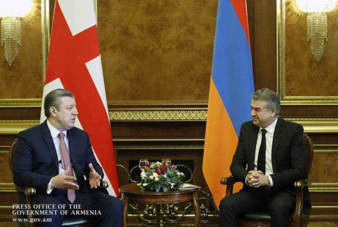 Armenian, Georgian PMs hold talks in Yerevan 