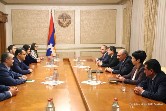 Президент Республики Арцах провел встречу с руководством компании «Еремян 
Проджектс»
