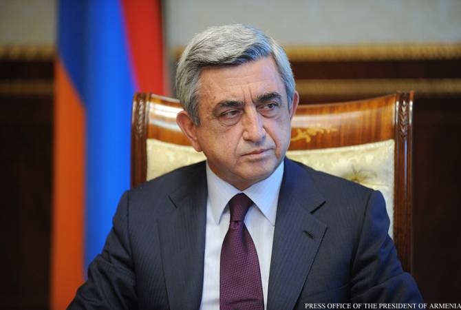 President Sargsyan sends message on the occasion of Young Yerkrapah members’ oath-taking 
ceremony