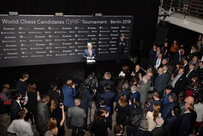 Sargsyan attends World Chess Candidates Tournament grand opening as honorary guest