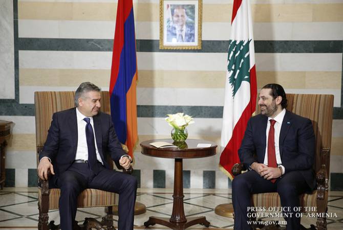 Հայաստանի և Լիբանանի վարչապետները հանդես են եկել բանակցությունների 
արդյունքներն ամփոփող հայտարարություններով