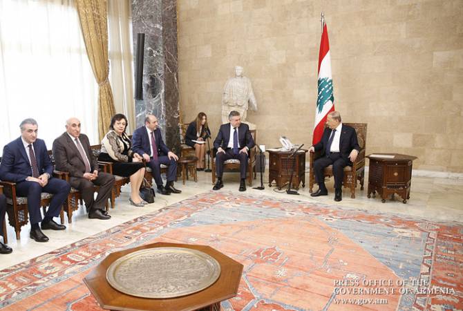 Armenian Premier meets with Lebanese President
