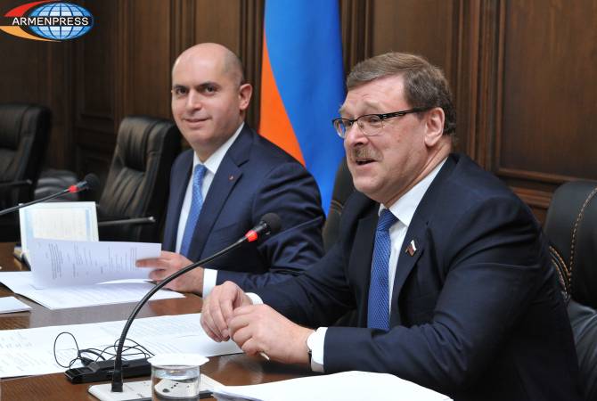 Konstantin Kosachev sees need to deepen Armenian-Russian mutual partnership in integration 
processes