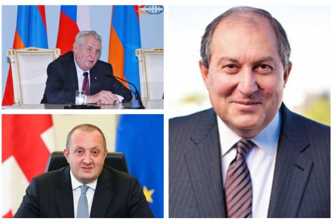 Presidents of Czech Republic and Georgia congratulate Armen Sarkissian on being elected 
President of Armenia