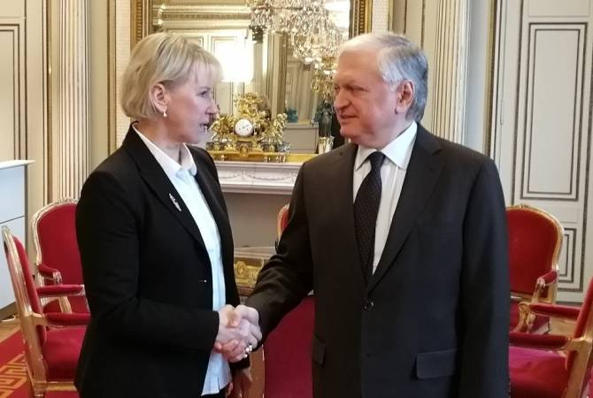 Armenian, Swedish FMs discuss steps to prevent genocides