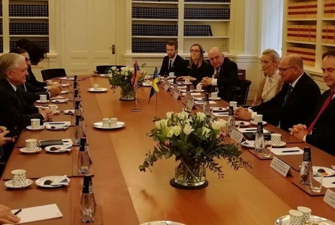 FM Nalbandian, Swedish Speaker of Parliament discuss Armenia-EU relations in Stockholm 