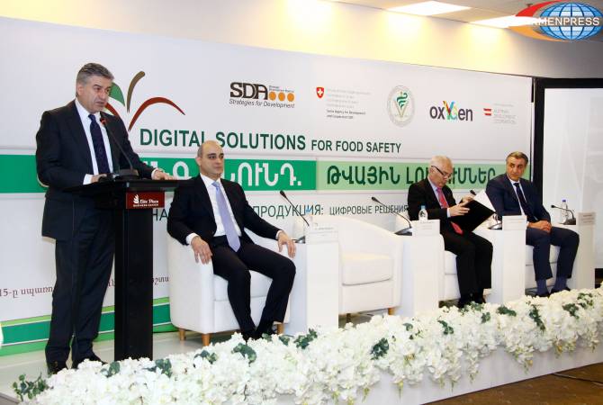 PM Karapetyan attends opening ceremony of ‘Digital Solutions for Food Safety’ conference