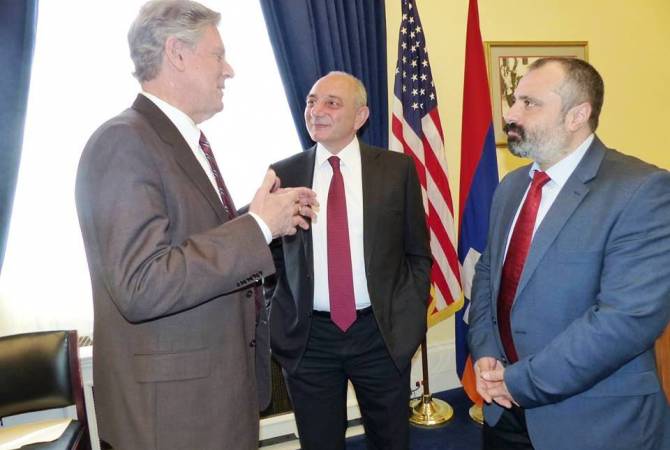 Congressmen and ANCA representatives hail visit of Artsakh’s President to USA 