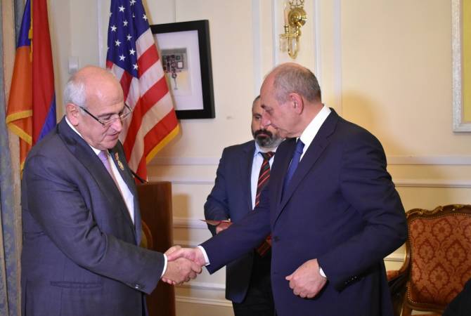President Sahakyan highlights role of Armenian-American institutions for int’l recognition of 
Artsakh 