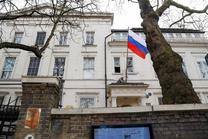 Russian embassy staff in UK to be reduced 40% 