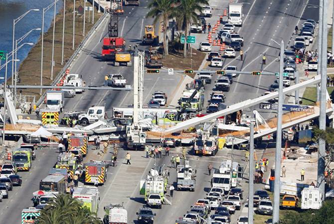 6 dead in Miami pedestrian bridge collapse 