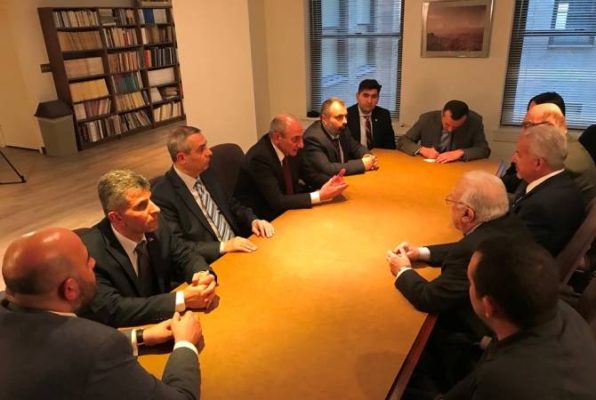 President of Artsakh meets with members of Armenian Democratic Liberal Party in Washington 
D.C.