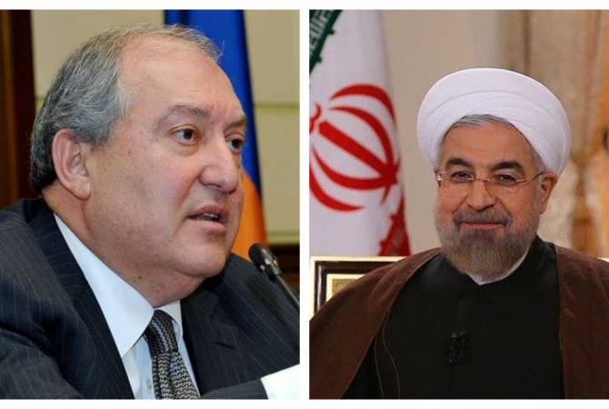 الرئيس حسن روحاني يهنّأ أرمين سركيسيان لإنتخابه رئيساً لأرمينيا