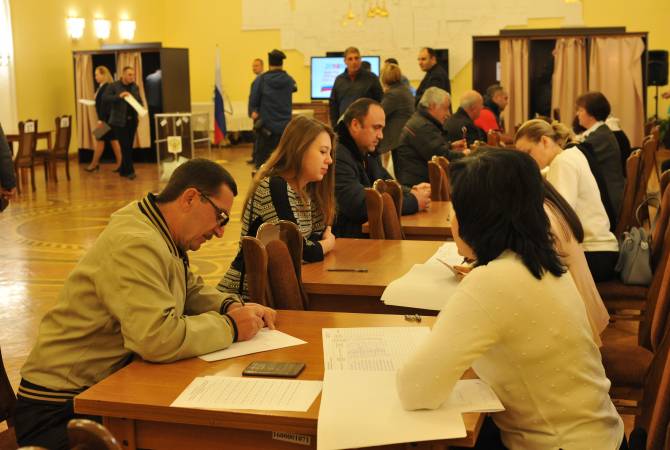 В Ереване  участие  в  выборах президента  РФ  проходит очень активно