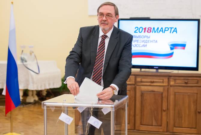 Выбираем будущее России – посол Волынкин считает показатель активности голосования  
в Ереване  беспрецедентным