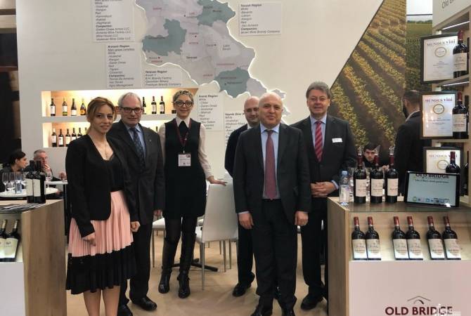 Ambassador Smbatyan visits Armenian pavilion at ProWein Trade Fair in Düsseldorf