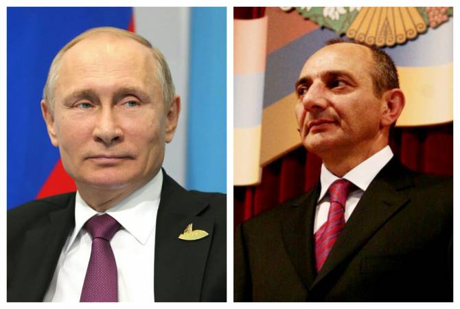 President of Artsakh congratulates Vladimir Putin on re-election as President of Russia