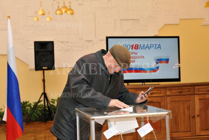 Путин набрал 95% голосов на выборах президента России в Гюмри
