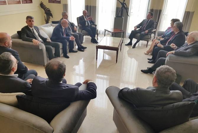 Bako Sahakyan discusses in Beirut broad scope of issues of Artsakh-AGBU partnership