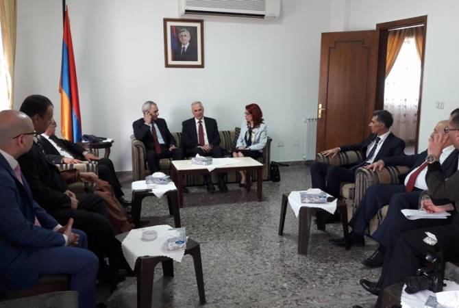 Парламентская группа дружбы Сирия-Армения посетила посольство Армении
