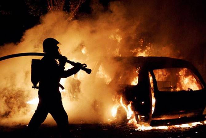 Երևան-Սևան ավտոճանապարհի թունելի սկզբնամասում ավտոմեքենա է այրվել