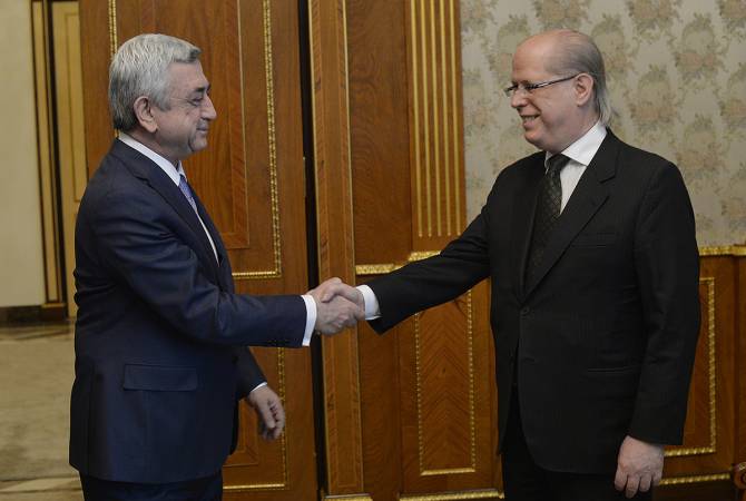 Armenian President holds farewell meeting with Ambassador of Italy