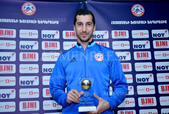Arsenal congratulates Mkhitaryan on Footballer of the Year award in Armenia 
