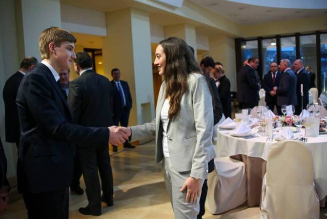 Президентские дети: Анна Маргвелашвили и Николай Лукашенко познакомились в 
Тбилиси