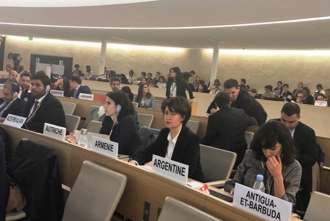 مجلس حقوق الإنسان التابع للأمم المتحدة يتبنّى بتوافق الآراء قرار منع الإبادة الجماعية الذي اقترحته 
أرمينيا
