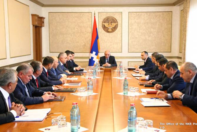 President of Artsakh holds consultation with participation of heads of regional administrations 
and Stepanakert Mayor