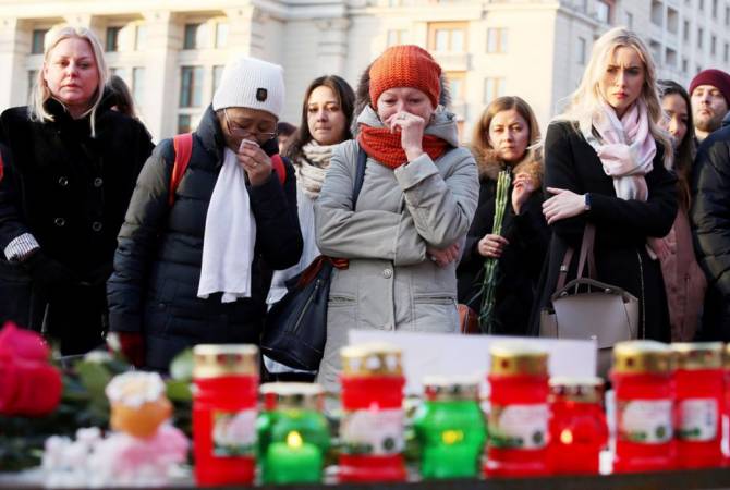 Liturgy delivered at Kemerovo’s Armenian church for memory of Armenians killed in shopping 
mall fire