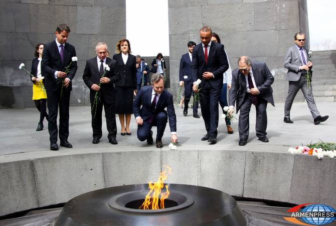 ‘Very influential and emotional place’ – Minister of state of French foreign ministry visits 
Armenian Genocide Memorial