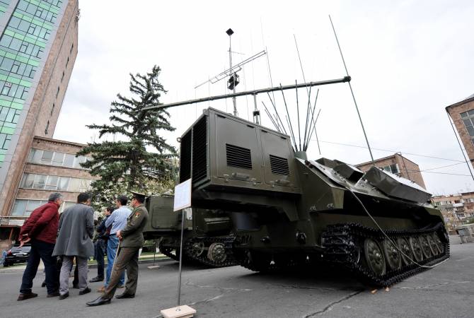 Military praises Armenian-developed state-of-the-art THUNDER all-terrain electronic warfare 
radio jammer 