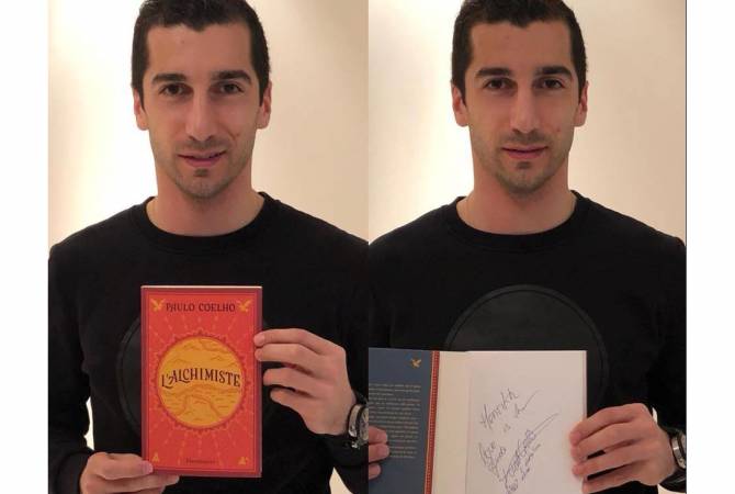 ‘Love is the guide’ - Paulo Coelho gives signed copy of The Alchemist to Henrikh Mkhitaryan 
