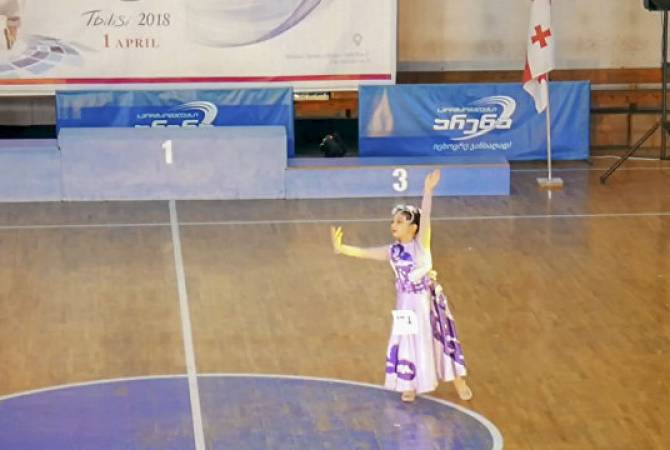 Маленькая армянка победила на танцевальной олимпиаде в Грузии