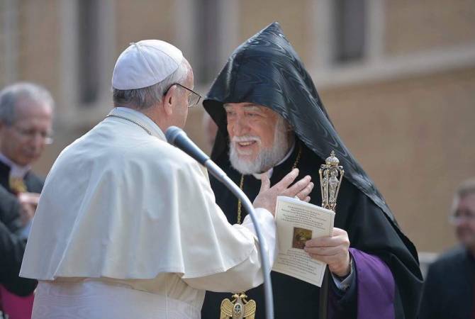 Католикос Арам I и Папа Франциск обсудили ситуацию на Ближнем Востоке
