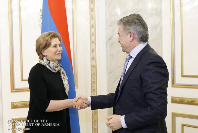 PM Karapetyan holds meeting with Russian Rospotrebnadzor’s head