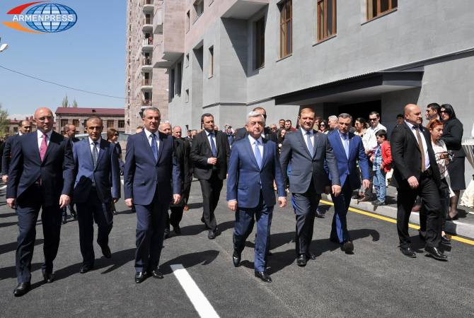 President Sargsyan attends opening ceremony of new building for young specialists