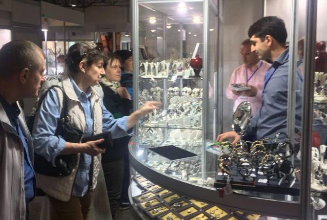 Armenian jewelry products presented to buyers in Central Asia