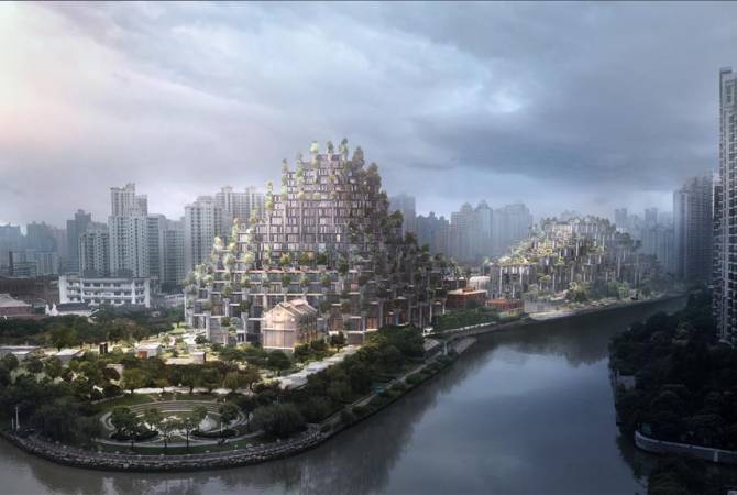 В Шанхае строят китайскую версию Висячих садов Семирамиды