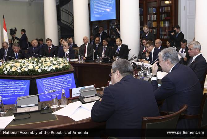 Ара Баблоян принял участие в заседании Совета ПА ОДКБ