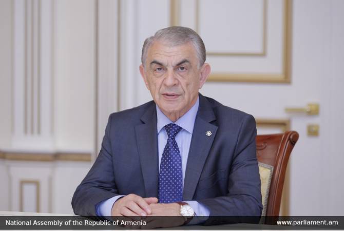 Armenian parliament speaker extends condolences to presidents of both chambers of Algeria's 
parliament 