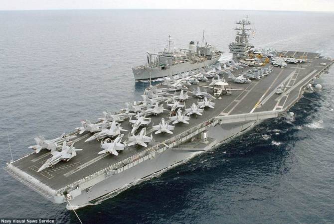 Huge US armada heading to Syria in biggest concentration of American naval power since 2003 
Iraq invasion 